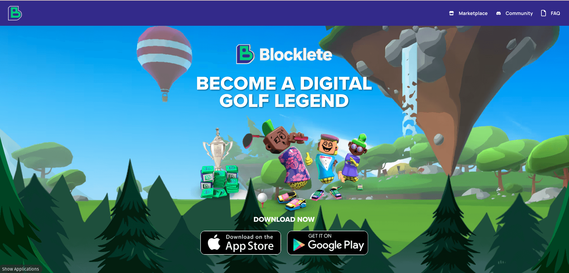 Blocklete Games — Web Application built by ForeAims